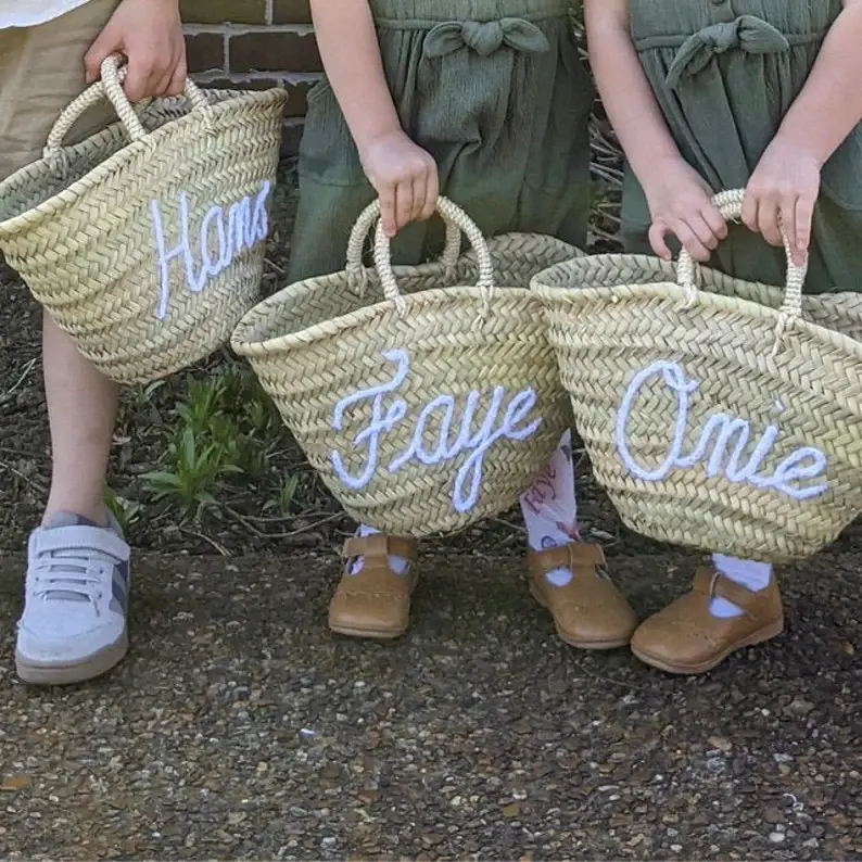 High crafty – wholesale Basket – Kids & baby – Kids Custom Straw Basket – Small Handwoven Wicker Bag 6