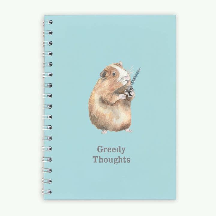 Crumble & Core - Wholesale Notebook - Wire Bound Notebook - Guinea Pig Design | Cute Animal Journal with Lined Pages1