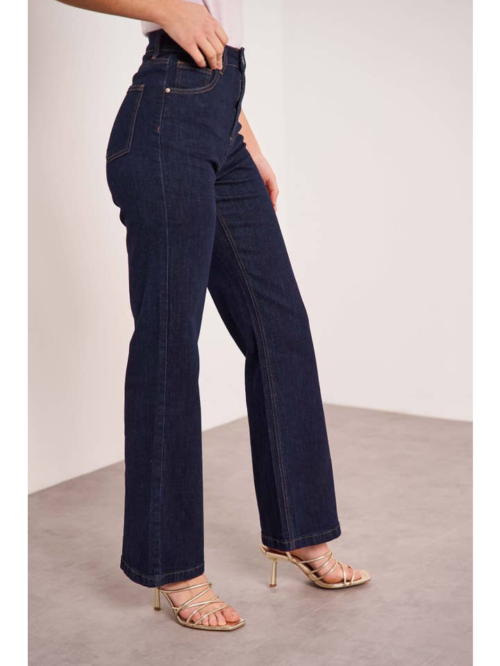 Oraije Paris - Vendita all'ingrosso Jeans - Donna - Jeans Barbara a gamba larga24