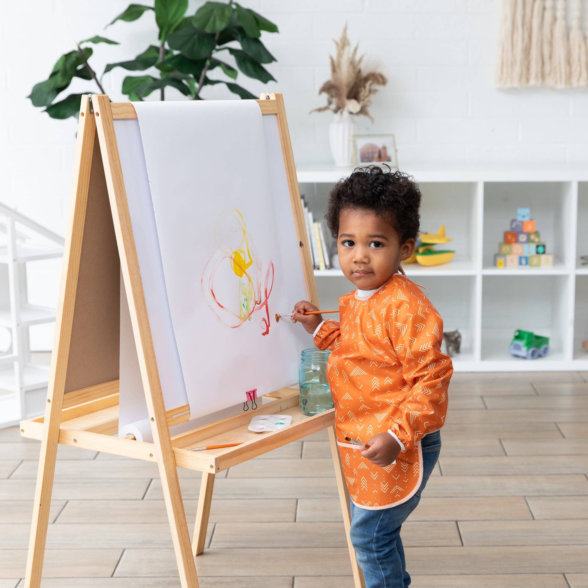 Bumkins - Wholesale Art Smock - Kids & Baby - Long-Sleeved Art Smock: Grounded1