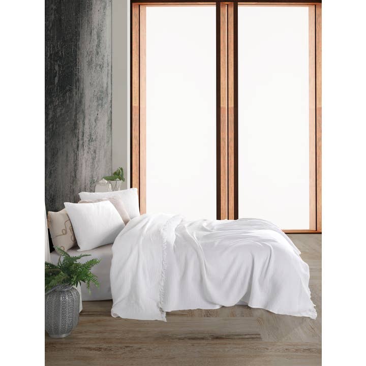 destinyhometex - Wholesale Throw Blanket - Purple color 4 layer gauze throw33