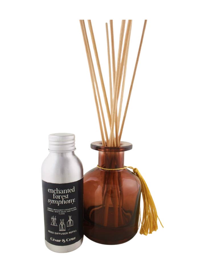 Enchanted Forest Symphony: Woodland Escape Reed Diffuser
for wholesale by César & Cruz