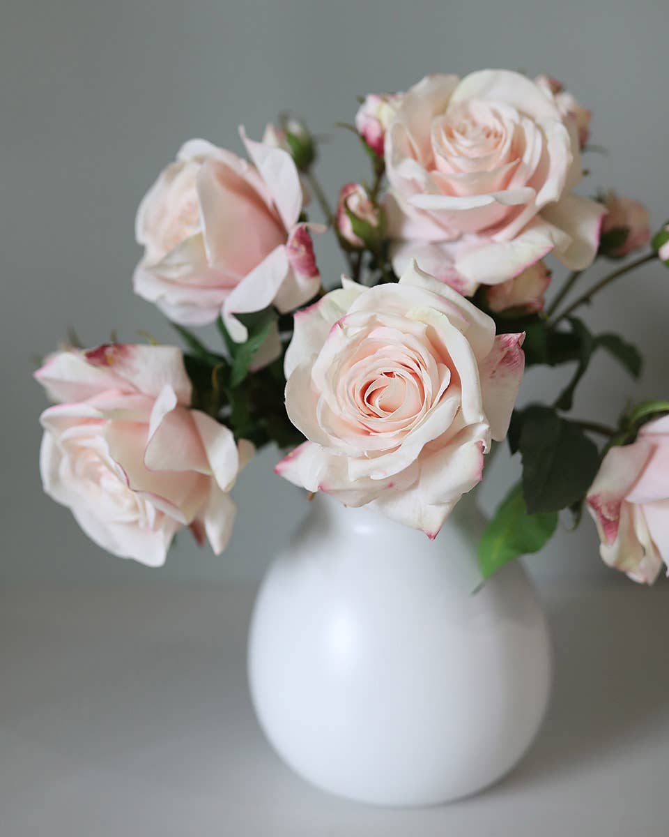 Prestige Botanicals - Wholesale Artificial Flowers - Real Touch Prestige Pink Rose 22”6