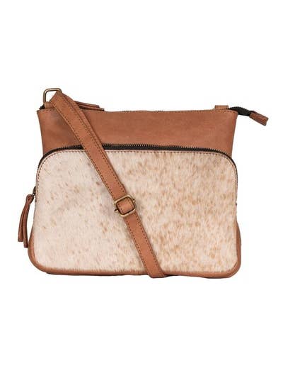 Harper Umhängetasche aus echtem Rindsleder, M-6512 für den Großhandel von Mona B.