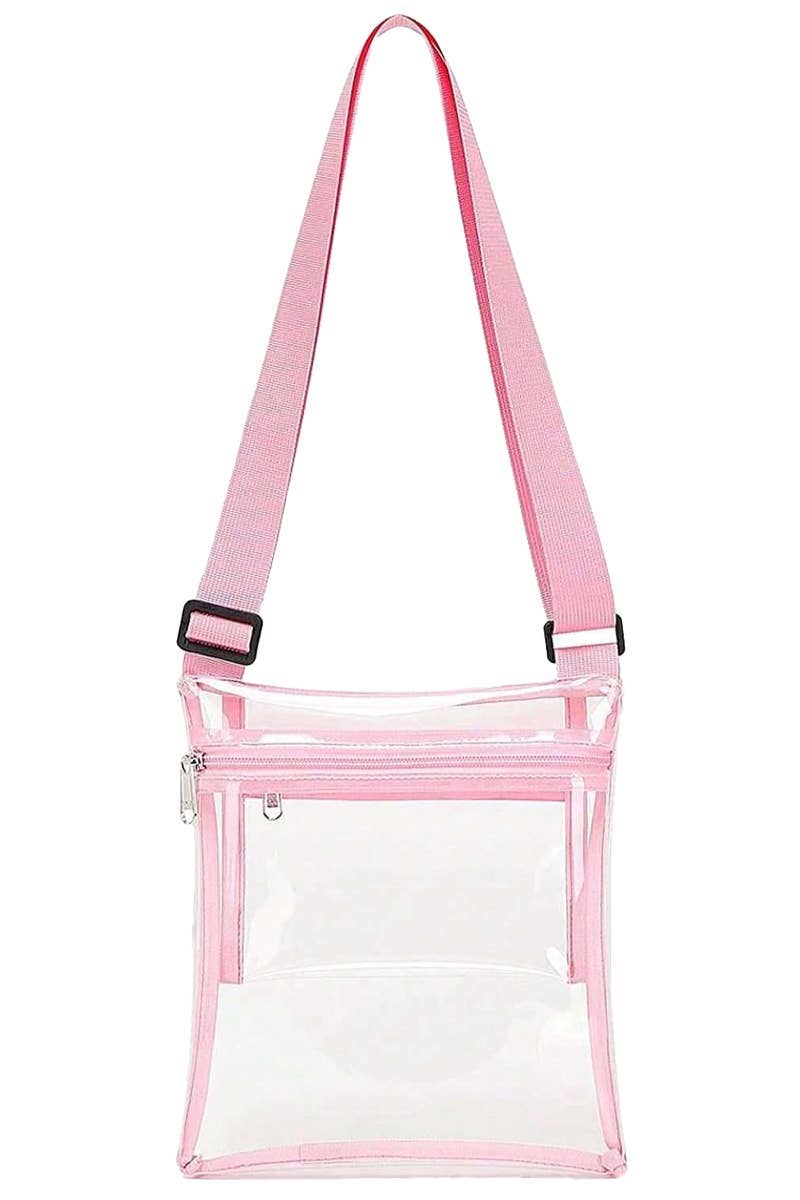 Cap Zone - Vendita all'ingrosso Borsa a tracolla - Donna - Grande Borsa a Tracolla Trasparente Resistente Morbida in TPU per Concerti10