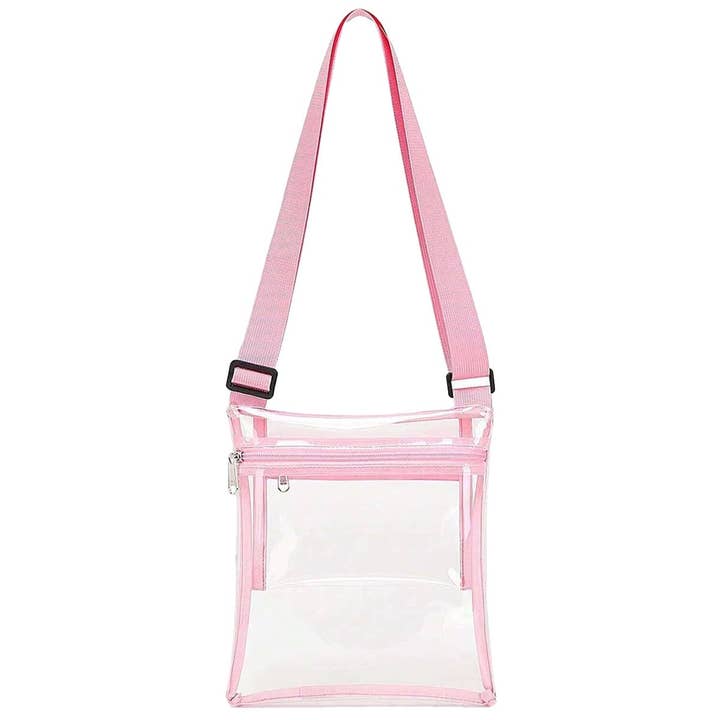 Cap Zone - Vendita all'ingrosso Borsa a tracolla - Donna - Grande Borsa a Tracolla Trasparente Resistente Morbida in TPU per Concerti10