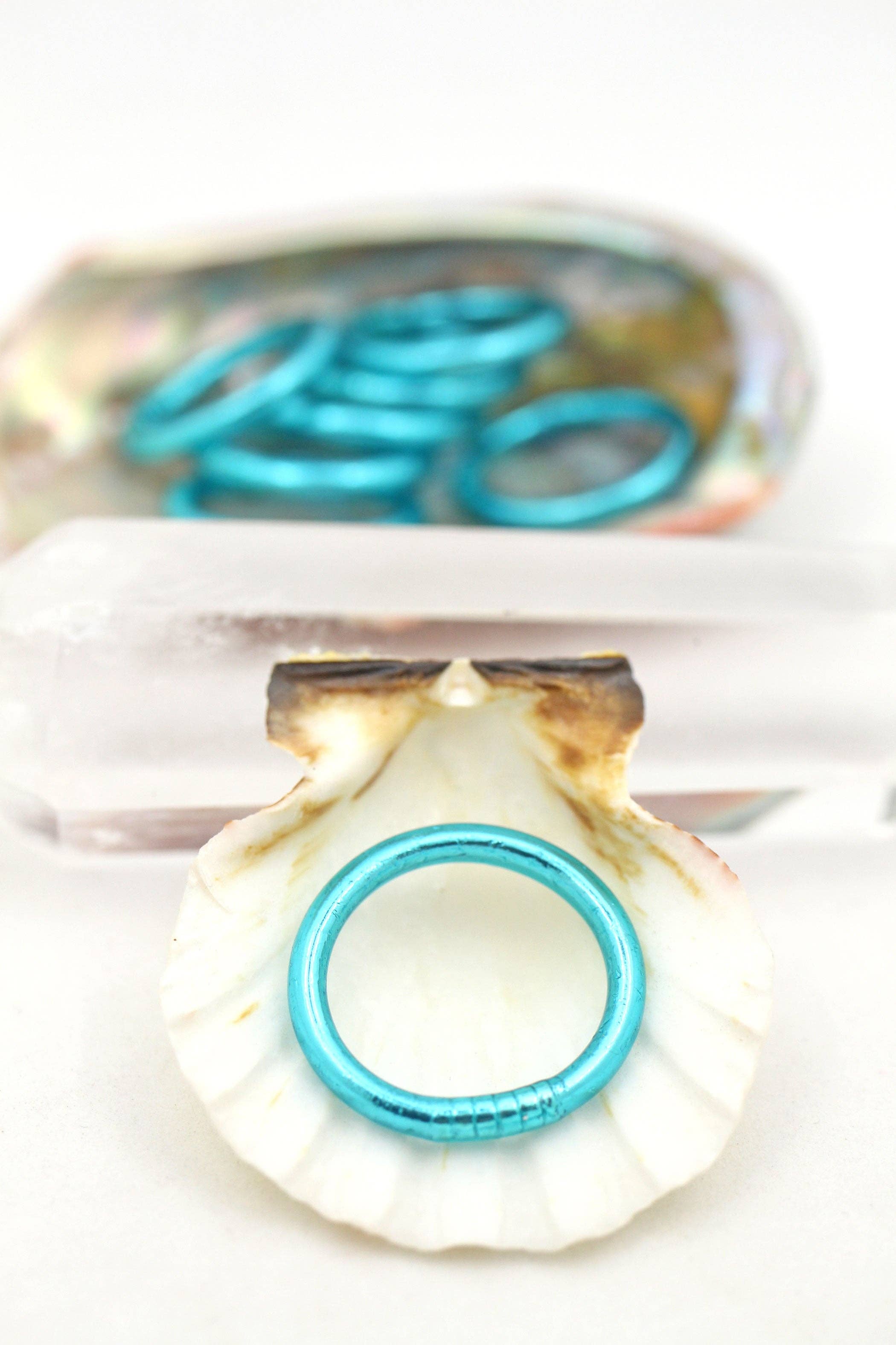 Woman Shops World - Vente Anneau/bague à empiler - Bagues de temple bouddhiste thaïlandaises simples, colorées, Kumlai10