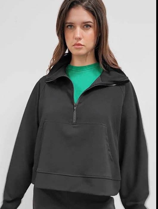 Eldridge Fashion – Großhandel Sweatshirt – Damen – SCUBA LULU TRICHTERHALS24