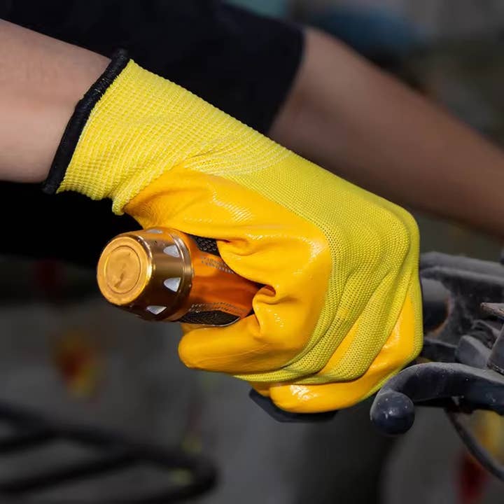 Superior Gloves Expert - Wholesale Gloves - Unisex - 13 Gauge Yellow Nitrile Safety Gloves for Construction1