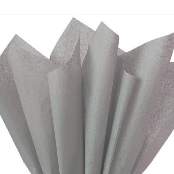 Hullaballoons - Wholesale Tissue Paper - Gray Tissue Paper | 24 Sheets Gray Tissue Paper | 20”x 30” 0