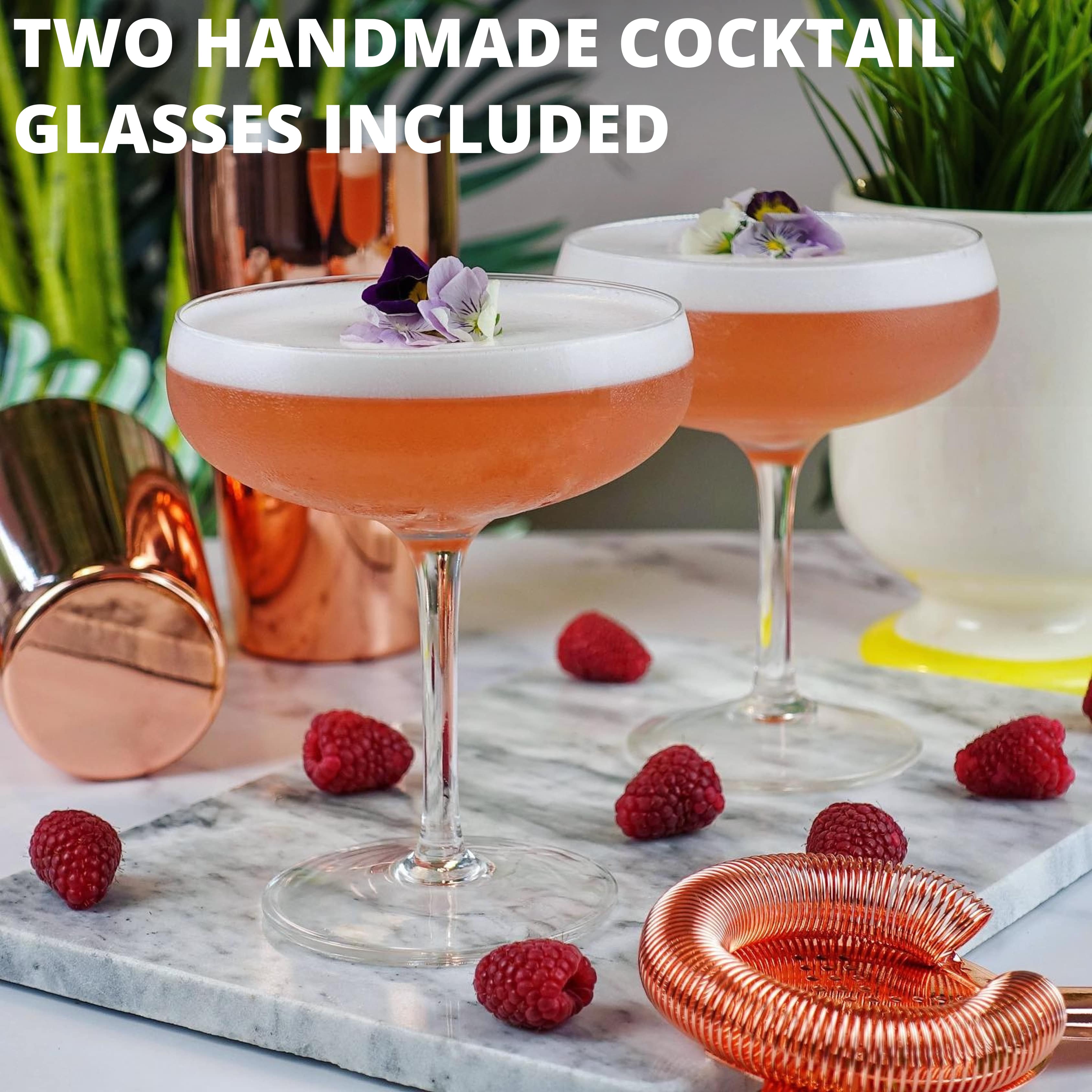 Vemacity - Wholesale Cocktail Shaker - Elegant Cocktail Shaker Set with Handmade Cocktail Glasses4
