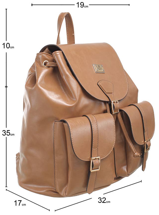 Bessie London - Wholesale Backpack - Women's - CLASSIC BUCKLE FLAP BACKPACK2