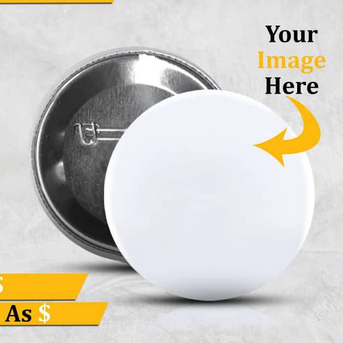 1 Inch Custom Button Pins | Create-A-Button for wholesale by Create-A-Button