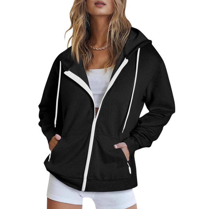 SALINA TRADING INC - Wholesale Hoodie - Women's - Unisex Hooded Zipper Jacket Casual Sports Hoodie20