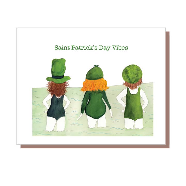 Vibrações do Dia de São Patrício - Feito na Irlanda, enviado da IRL por atacado de Irish Greeting Cards by Catherine Dunne