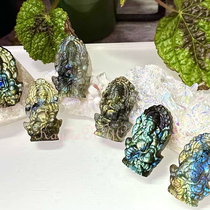 KayleeNYC - Wholesale Spiritual Stone/Crystal - Natural Labradorite Ganesha Crystals Healing Energy1