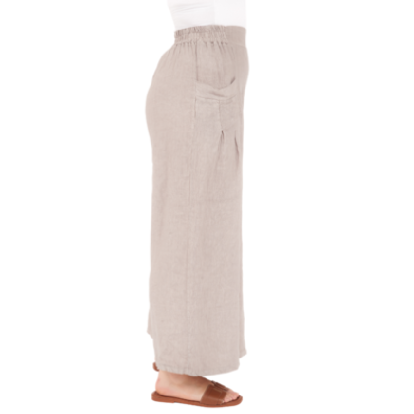 VeraMay - Wholesale Pants - Women's - 6723 Fango Vera May Italian Linen Pant 2