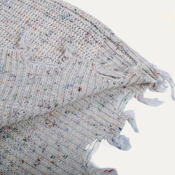 The Moment Collection – Engroshandel Strikket top - Dame – Trendy Strik Mock Neck En Skulder Lange ærmer Top6