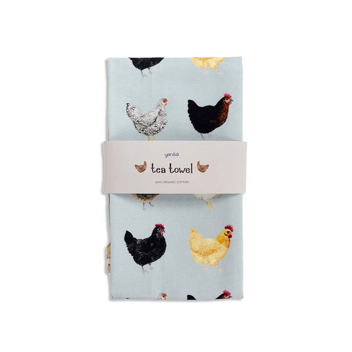 Yardia - Wholesale Tea Towel - Chicken Tea Towel - Organic Cotton Kitchen Towel