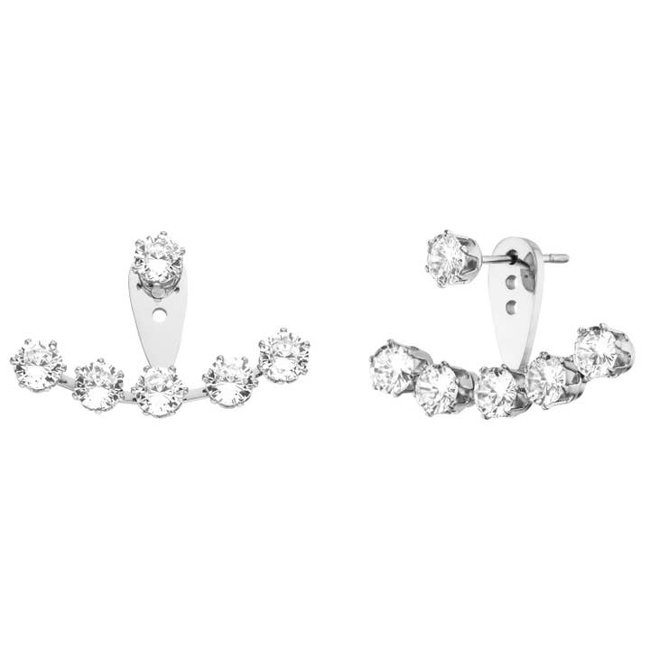 Schmuckgroßhandel – wholesale Single earring – Rania | ear jacket ear studs3