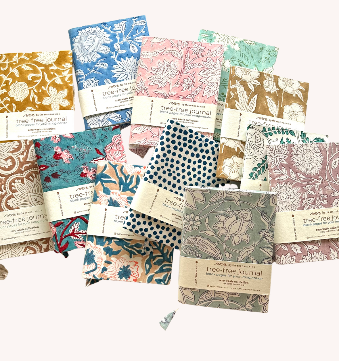 By The Sea Organics – Großhandel Tagebuch – BAUMWOLL-JOURNAL REGENBOGEN-KOLLEKTION - 6"x 8"1