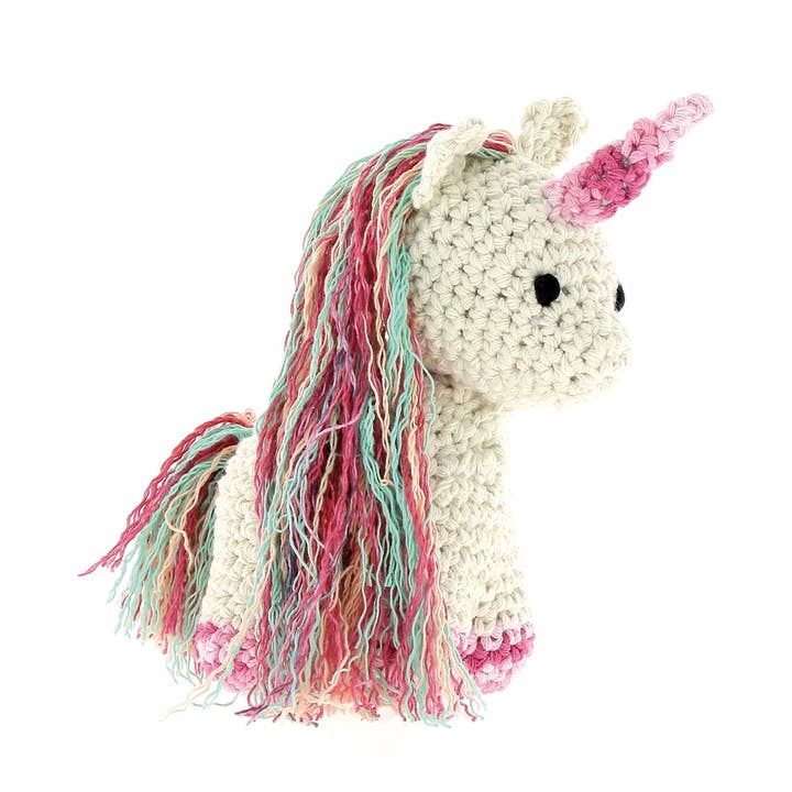 Hoooked Yarns - Wholesale DIY Craft Kit - DIY Crochet Kit Unicorn Nora Eco Barbante