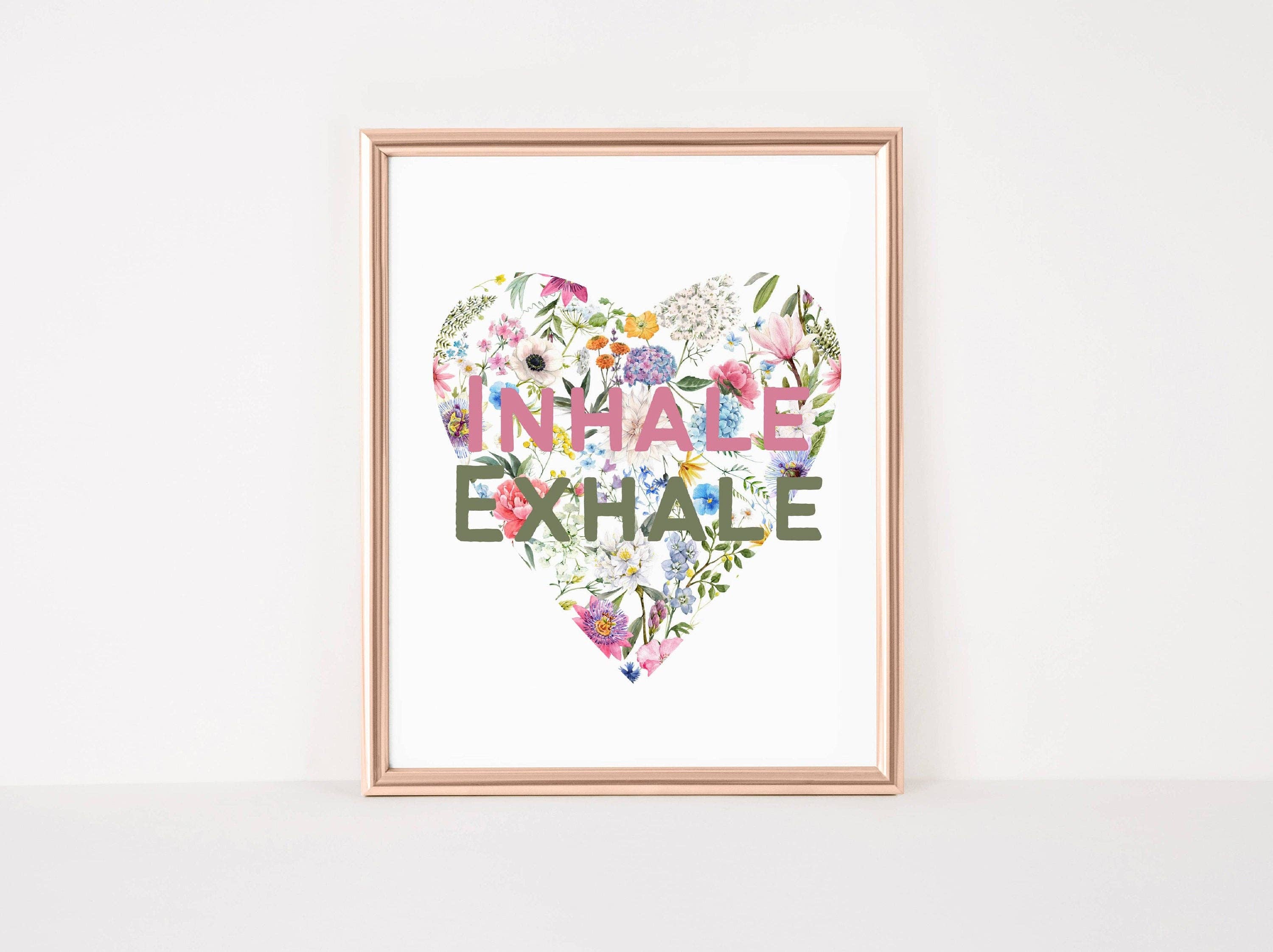 Woohoo! Stationery - Wholesale Art Print - Floral Heart Wall Art Print1