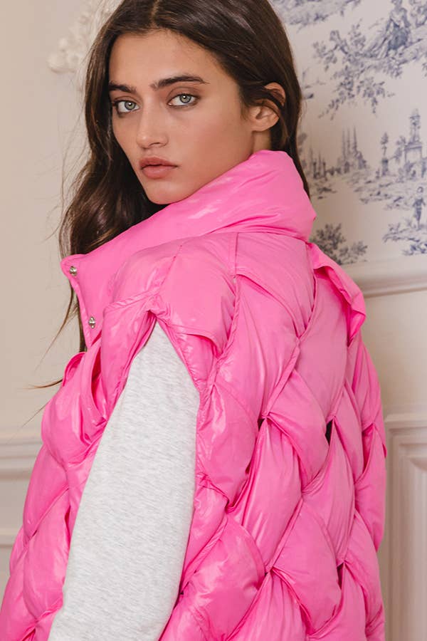 BUCKETLIST INC - Vente Veste sans manches – femme - Veste doudoune boutonnée IT204021