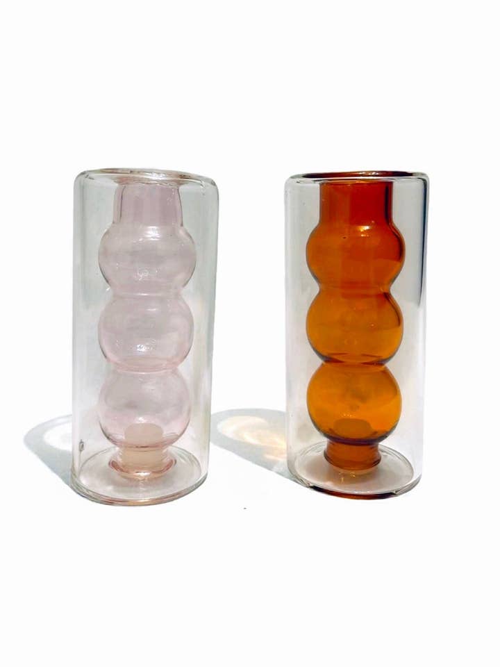 Rosa und Bernstein Salz- und Pfefferstreuer für den Großhandel von Allison Pearl Design