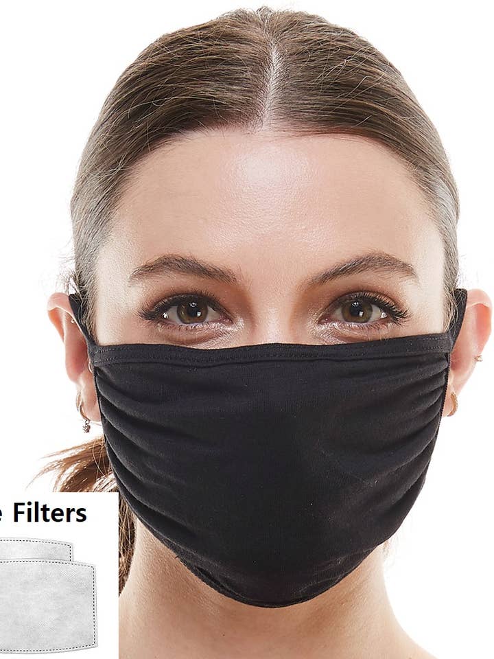 Mask made in USA reusable cloth face mask with 2 free filter for wholesale by MILEY + MOLLY