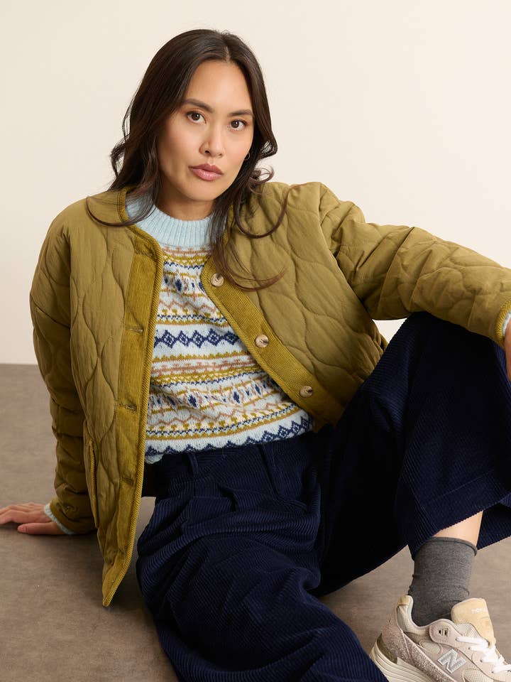 Reversible quilted jacket - BRANDY for wholesale by Garance Paris