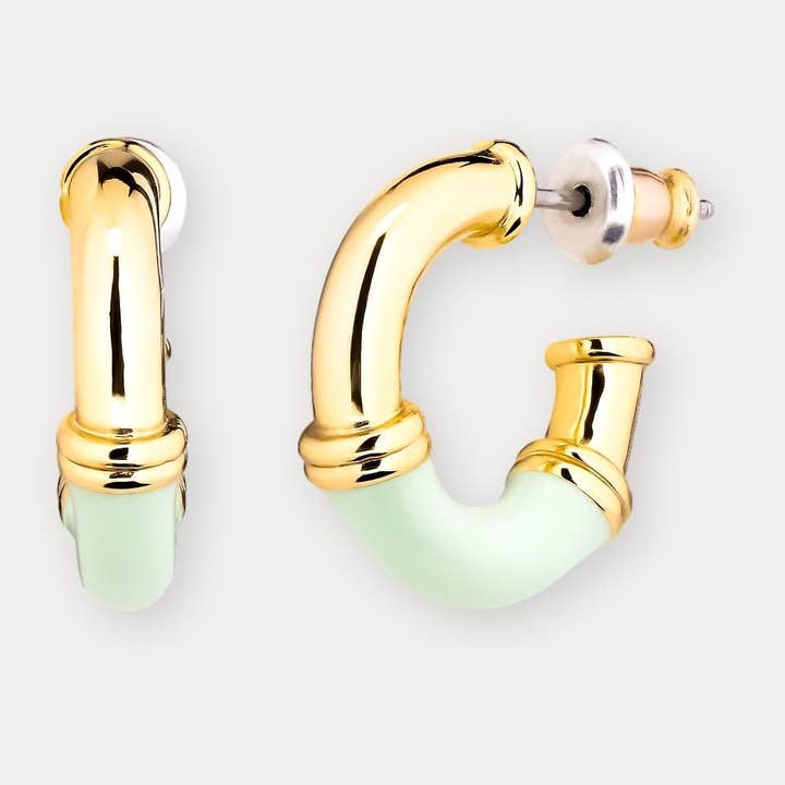 CRÉOLES EN ÉMAIL CIELO pour la vente par North North North