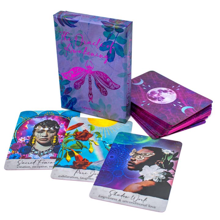 Red Wheel/Weiser LLC - Wholesale Tarot Cards - The Oracle of Awakening: 44 Cards & 112 Pg. Book