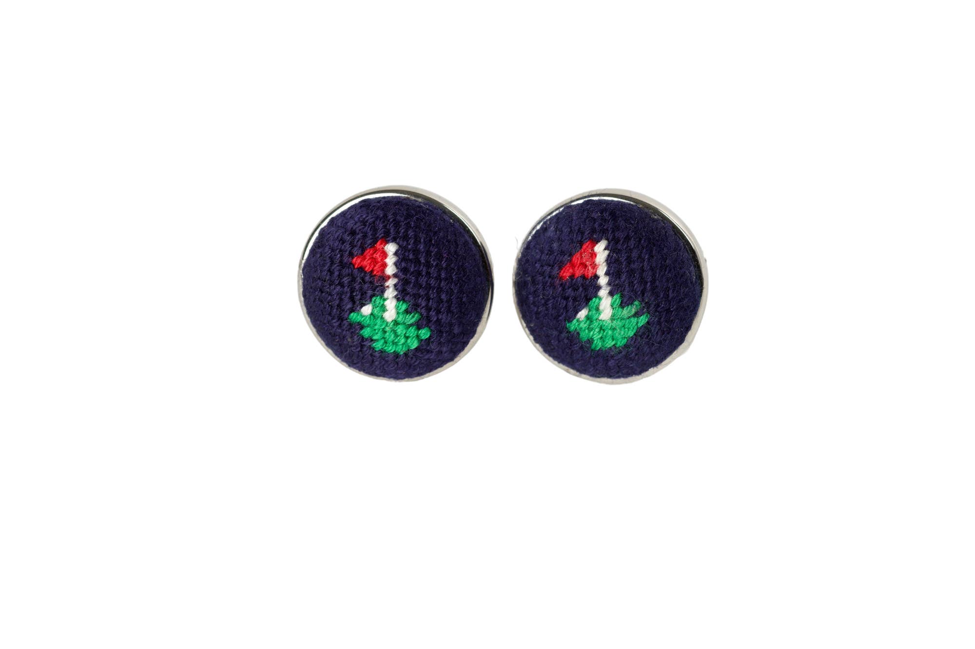 Needle Golf - Wholesale Cufflinks - Flag Needlepoint Cufflinks