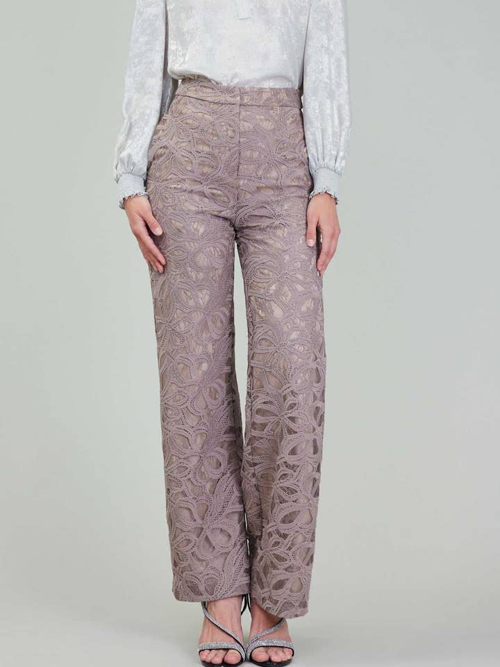 Rechte Broek met Kantvoering voor wholesale door Current Air