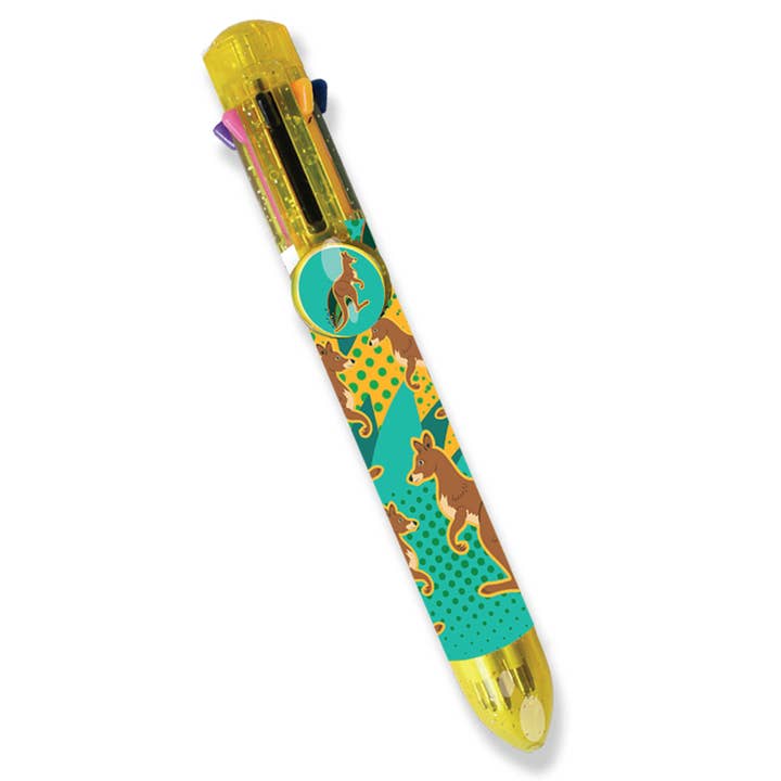 Rainbow Writers - Kangaroo 8-in-1 Multicolour Pen for wholesale by Deluxebase
