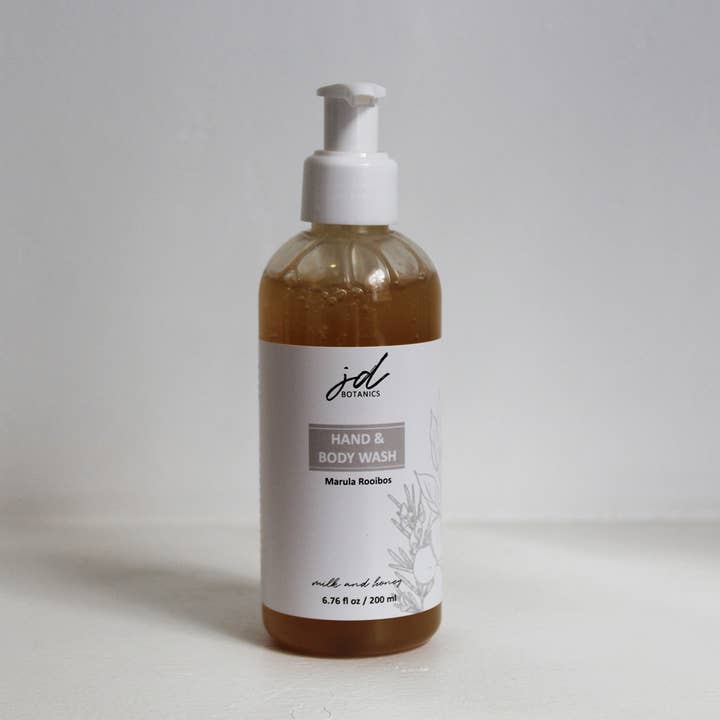 JDBotanics - Wholesale Body Wash/Shower Gel - marula rooibos liquid soap (6.76 fl oz / 200ml)