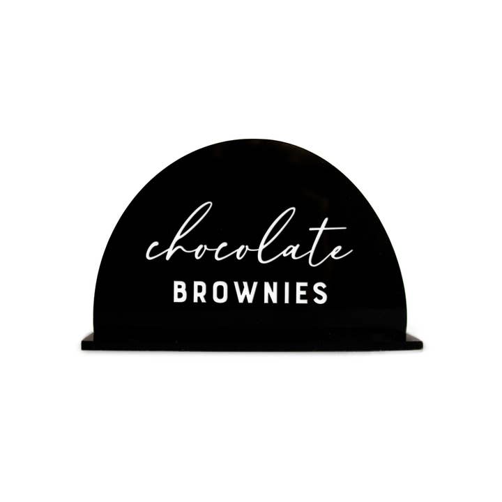 The Cotton & Canvas Co. - Wholesale Sign - Acrylic Buffet Food Name Sign