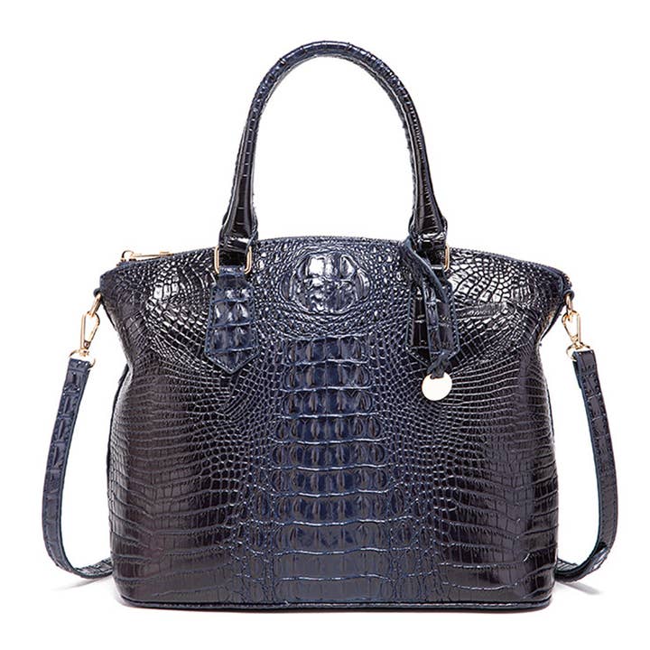 ACCITY - Wholesale Top Handle Bag - Women's - FASHION CROCODILE DESIGN HANDBAG SHELL BAG_CWAB0570