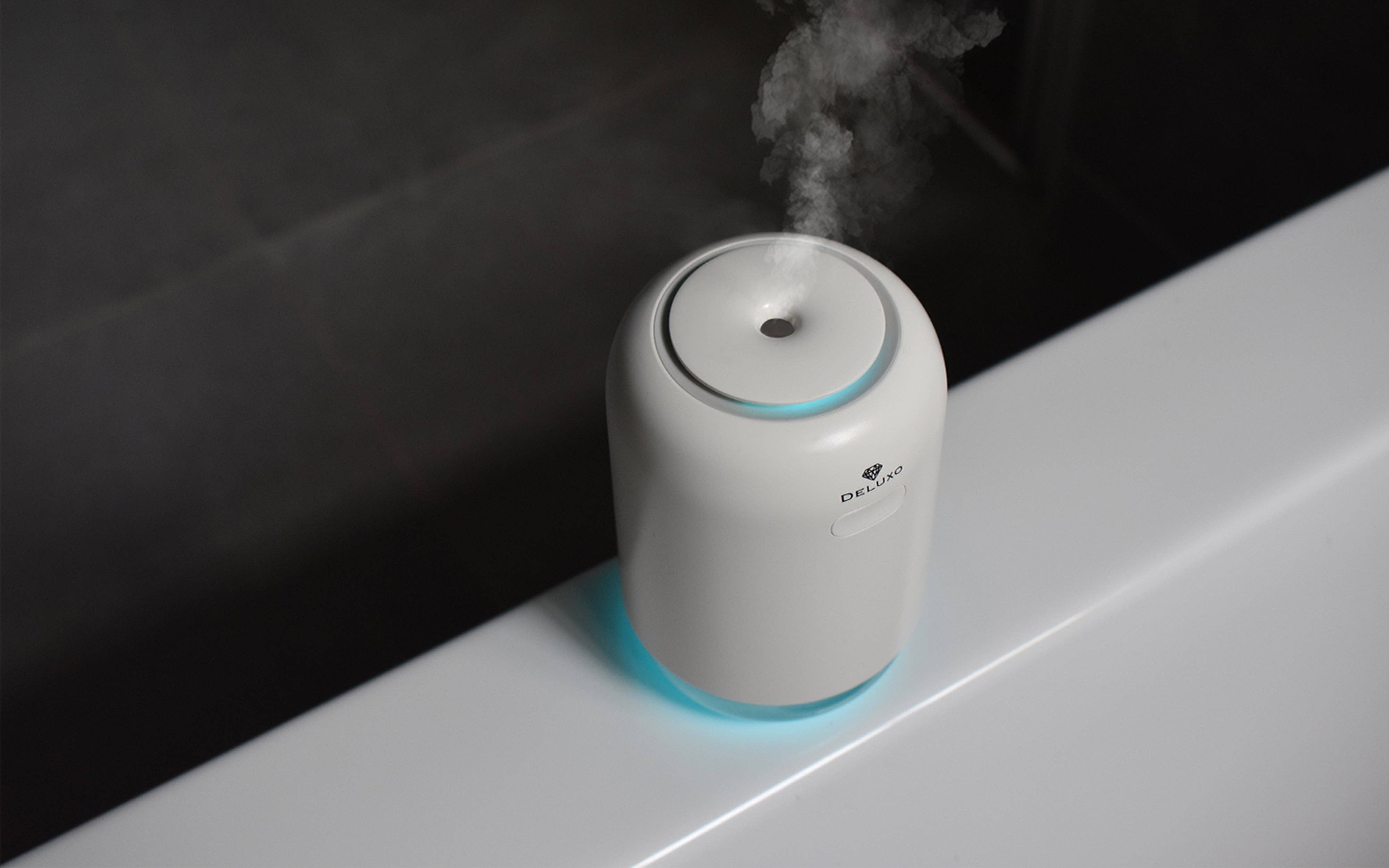 Deluxo – Großhandel Elektronischer Diffusor – Deluxo Flex kabelloser Aroma-Diffuser und Luftbefeuchter – Weiß5