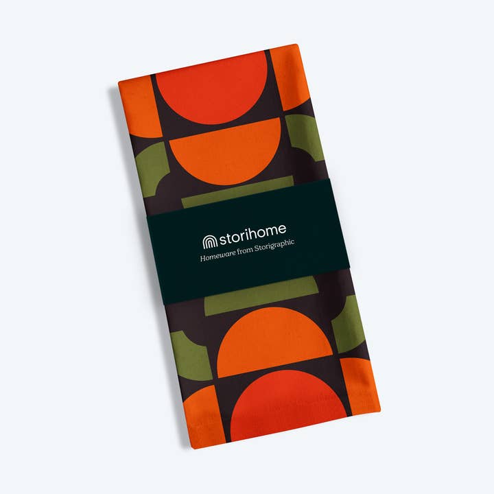 Seventies 3 — Seventies Series — Cotton Tea Towel for wholesale by Storigraphic®