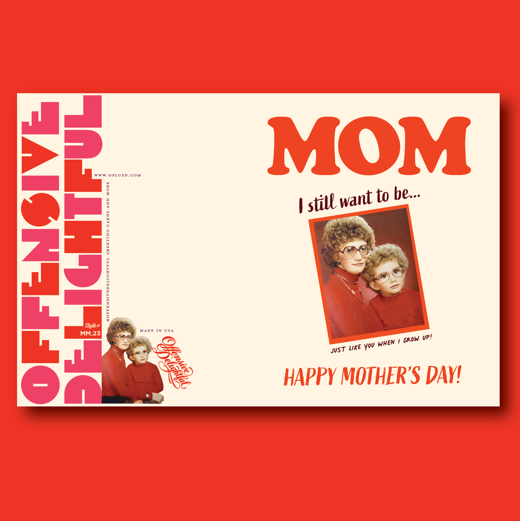 offensivedelightful - Vente Carte pour la fête des Mères - COMME MAMAN1