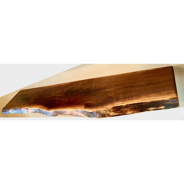 Steel Oak - Wholesale Wall Mounted Shelf - Live Edge Walnut Floating Shelves w/Beautiful Grain Patterns4