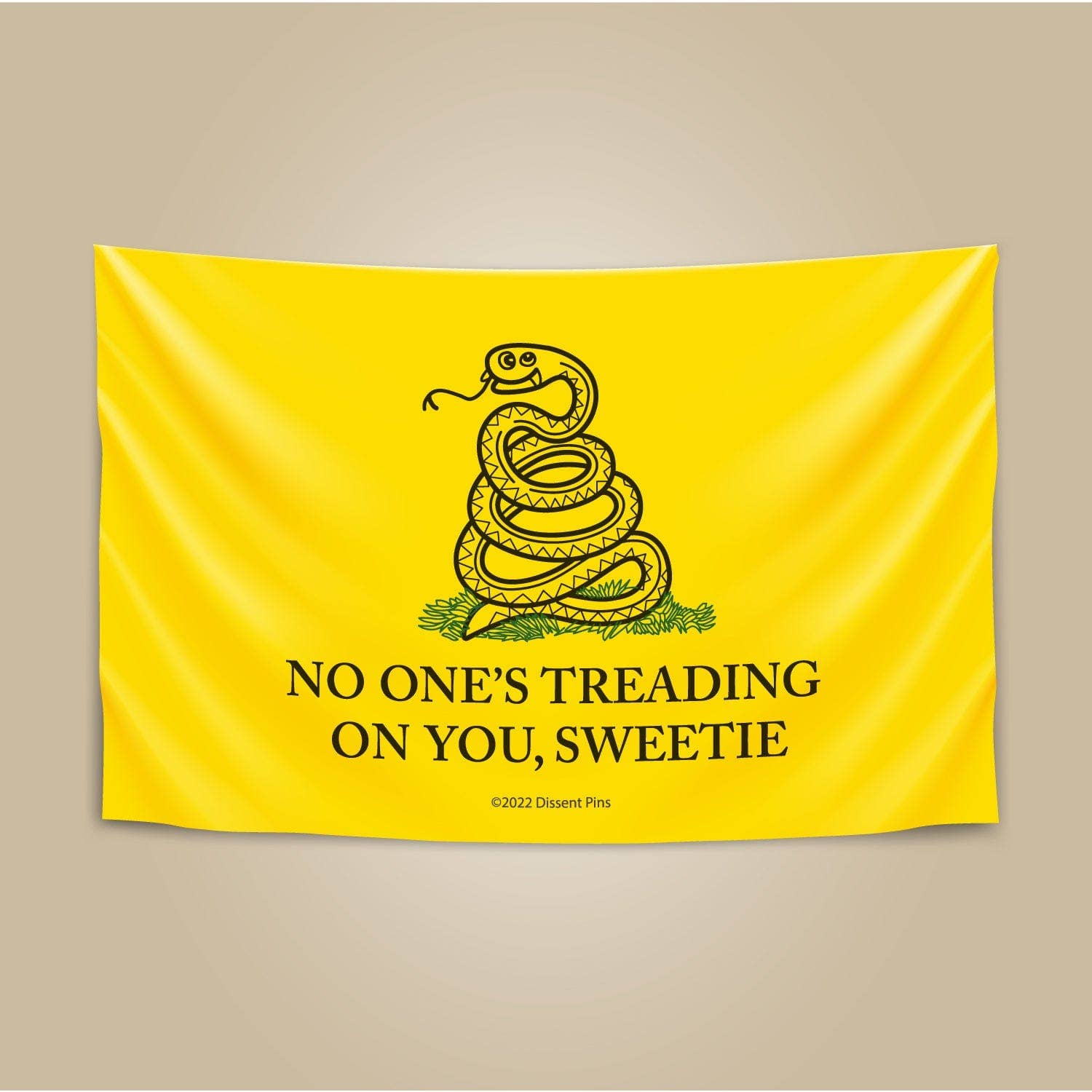 Dissent Pins - Wholesale Flag - No One's Treading On You, Sweetie Flag 3' x 5'1