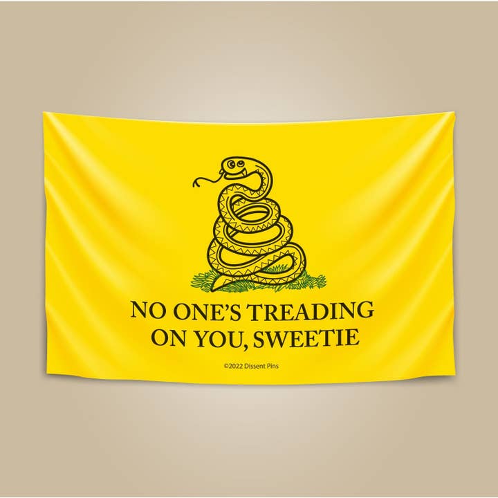 Dissent Pins - Wholesale Flag - No One's Treading On You, Sweetie Flag 3' x 5'1