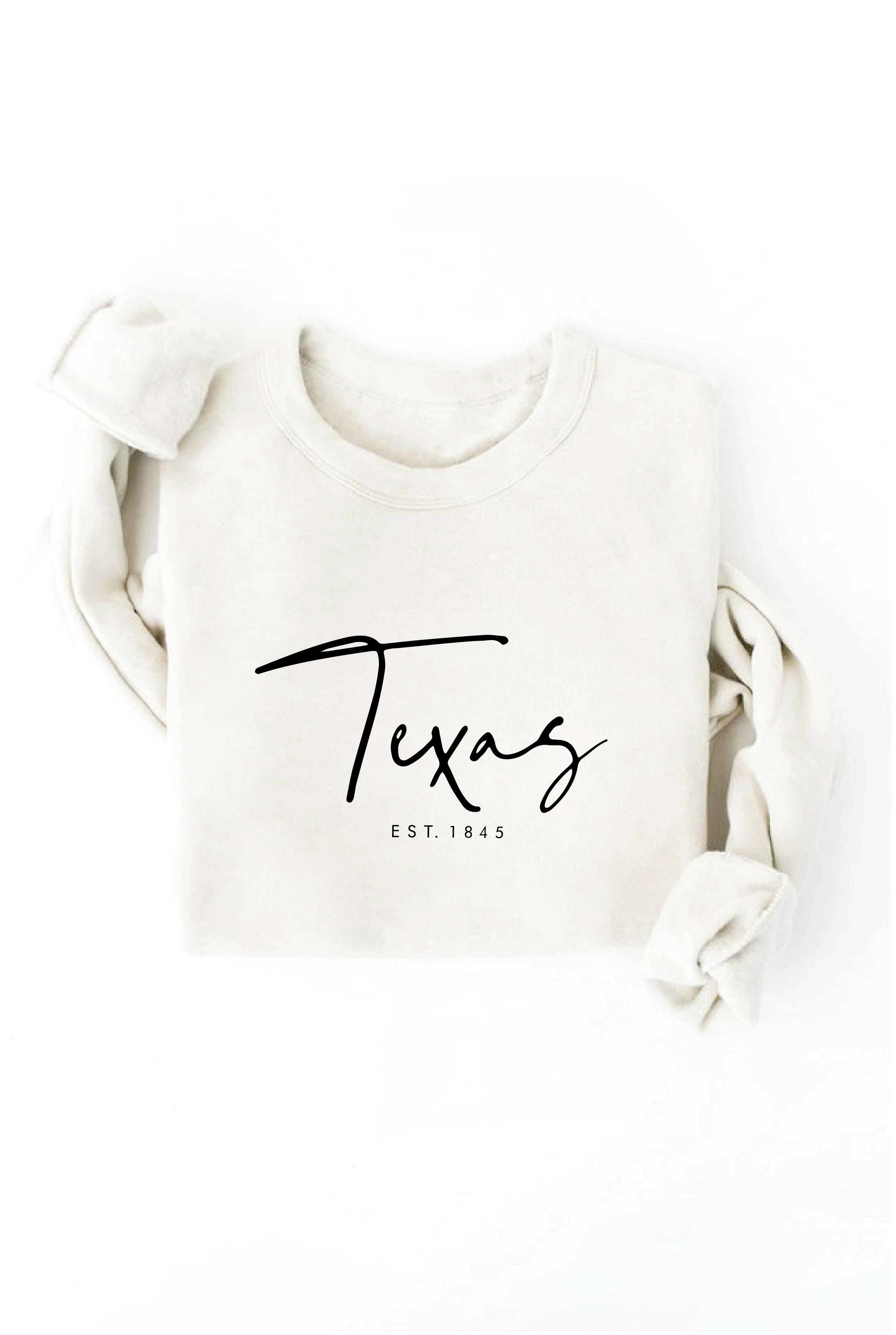 OAT COLLECTIVE - Wholesale Graphic Sweatshirt - Women's - TEXAS EST. 1845 Graphic Sweatshirt15