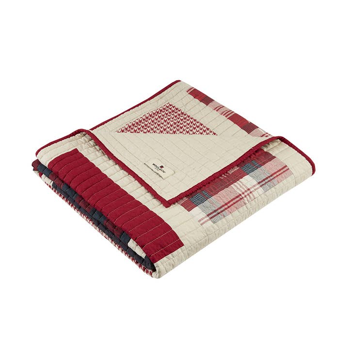 Olliix - Wholesale Throw Blanket - 100% Cotton Plaid Quilted Lightweight Throw, 50x705