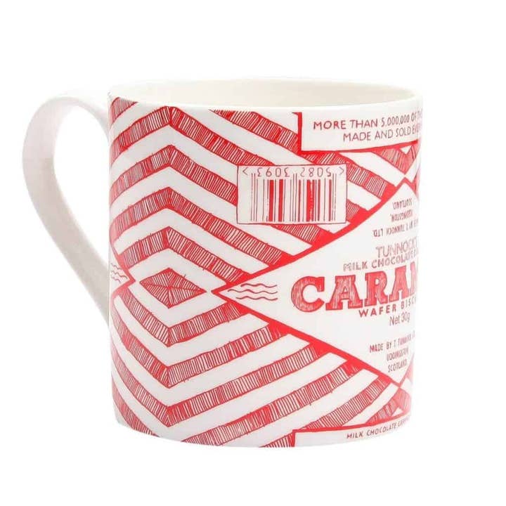 Gillian Kyle - Wholesale Coffee Mug - Tunnock's Caramel Wafer Wrapper China Mug