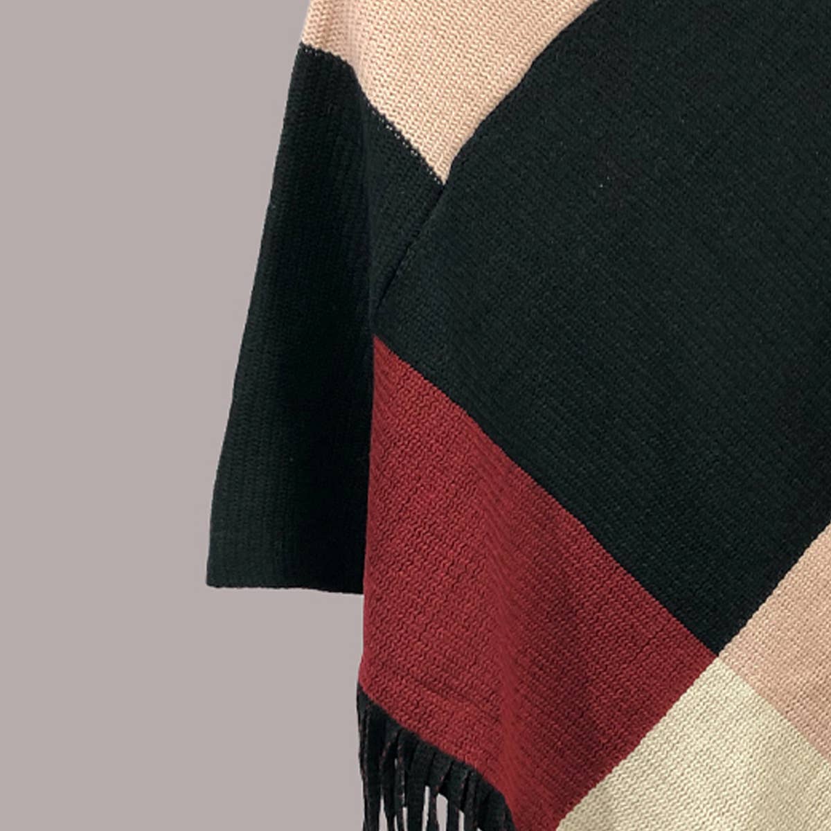 Justin & Taylor - Wholesale Poncho - Women's - Bordeaux Breeze Poncho3