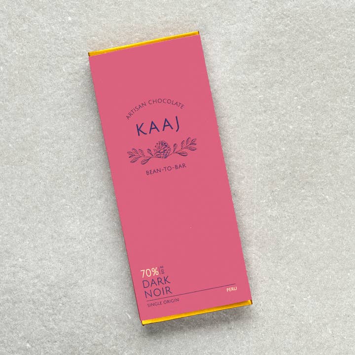Kaaj Artisan Chocolate - Wholesale Chocolate Bar - Dark 70% Peru1